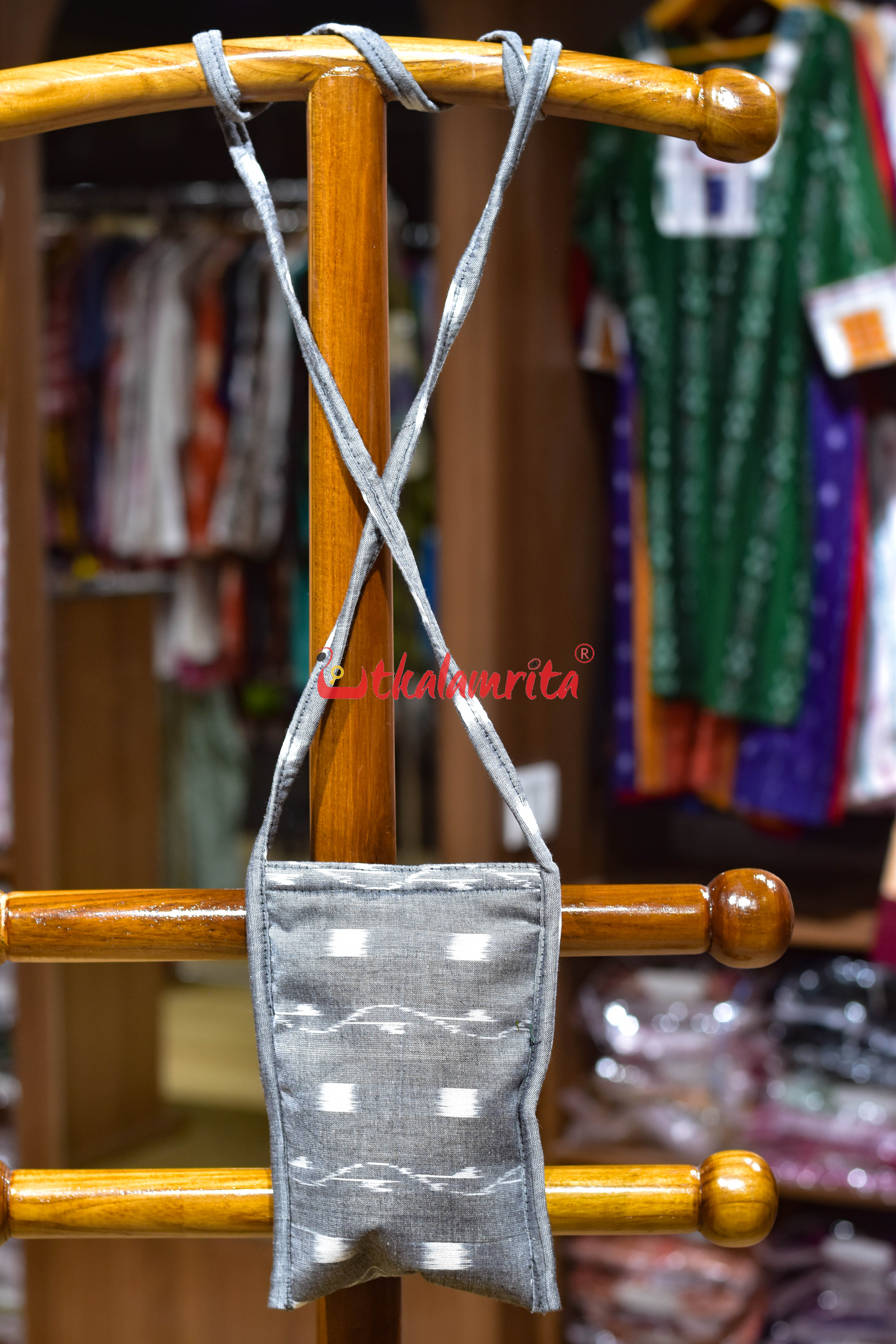 Grey Tipa Danka Mobile Sling Bag