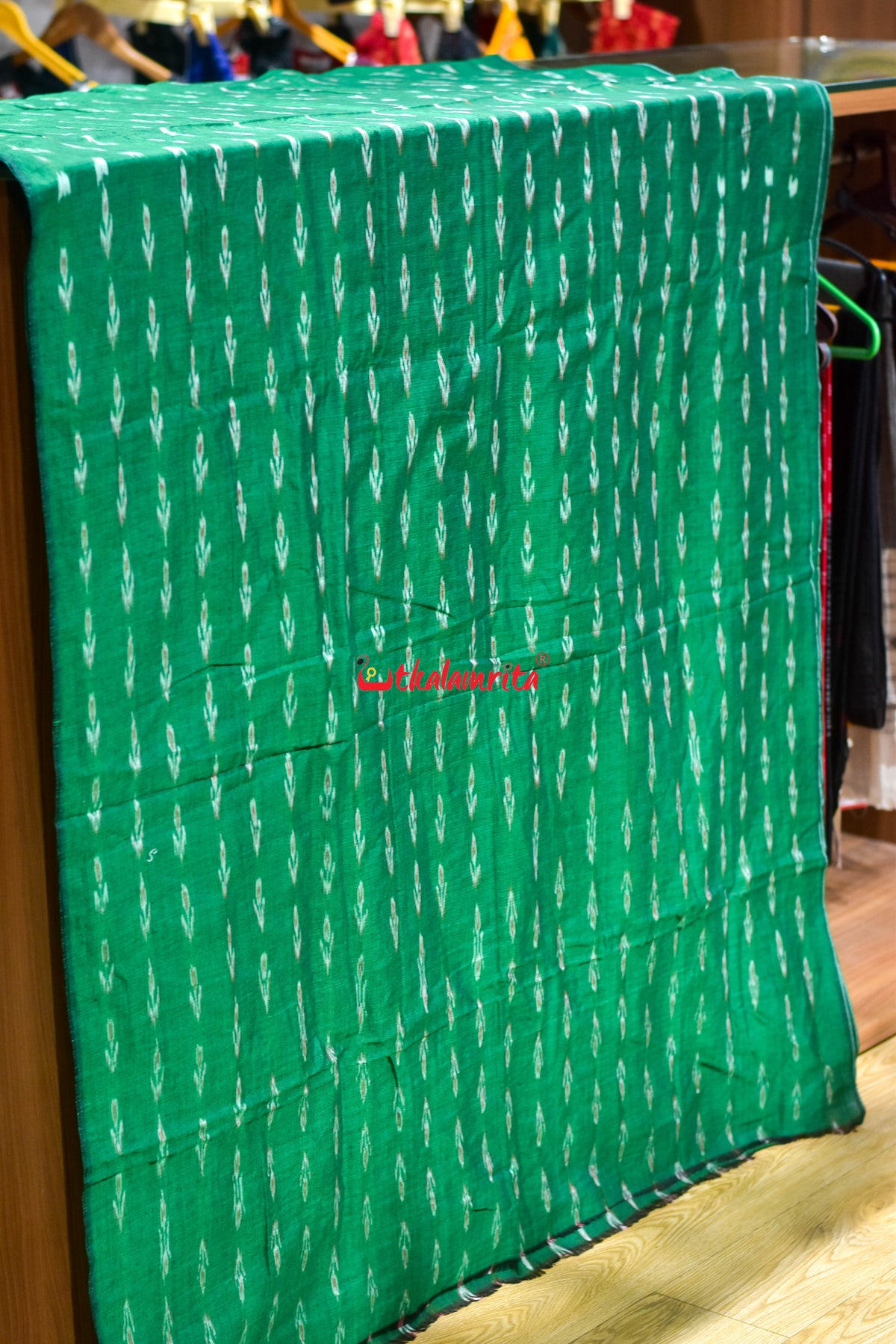 Green Kathi Labanga Cotton (Fabric)