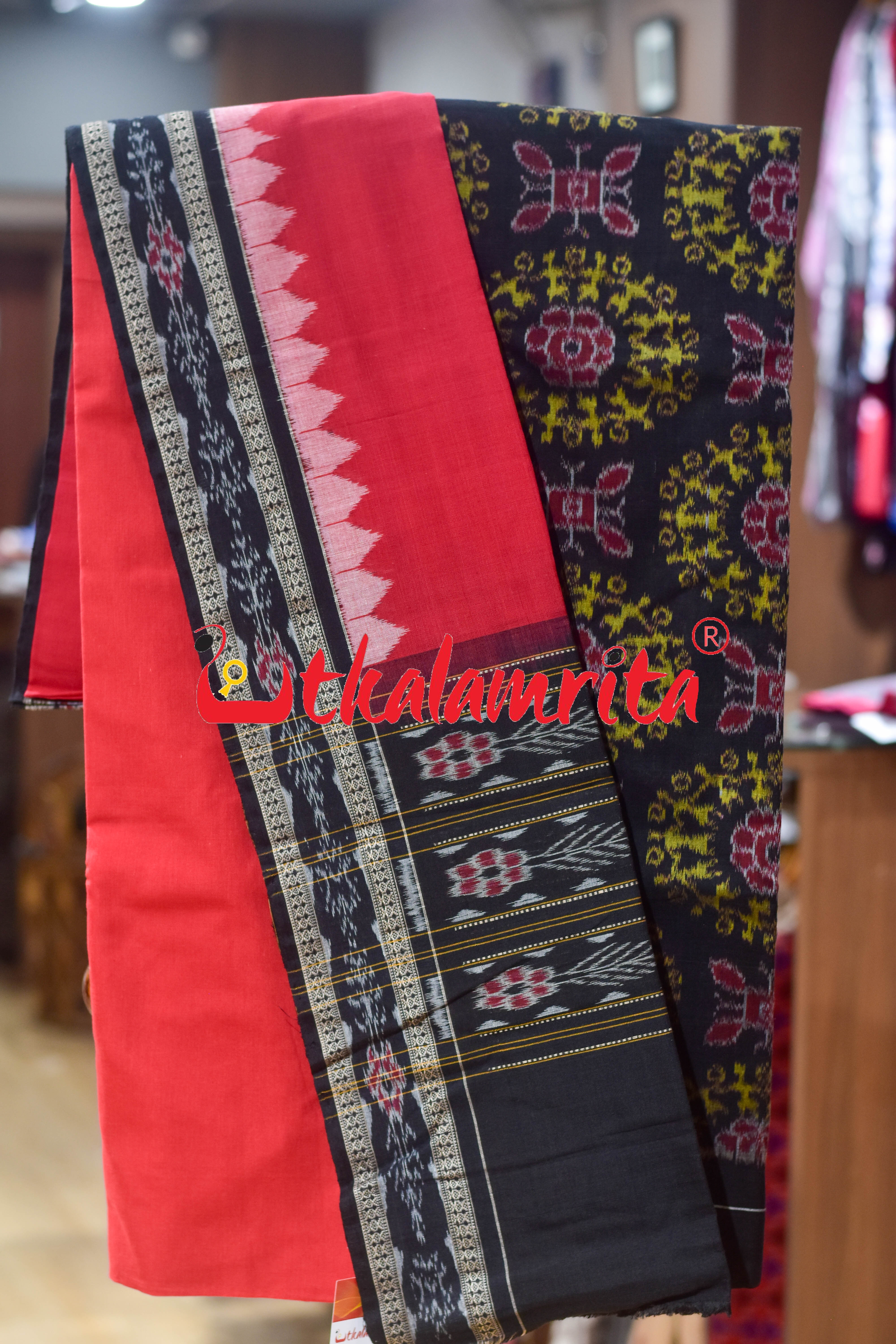 Black Yellow Chakra Tribals Cotton Dress Set