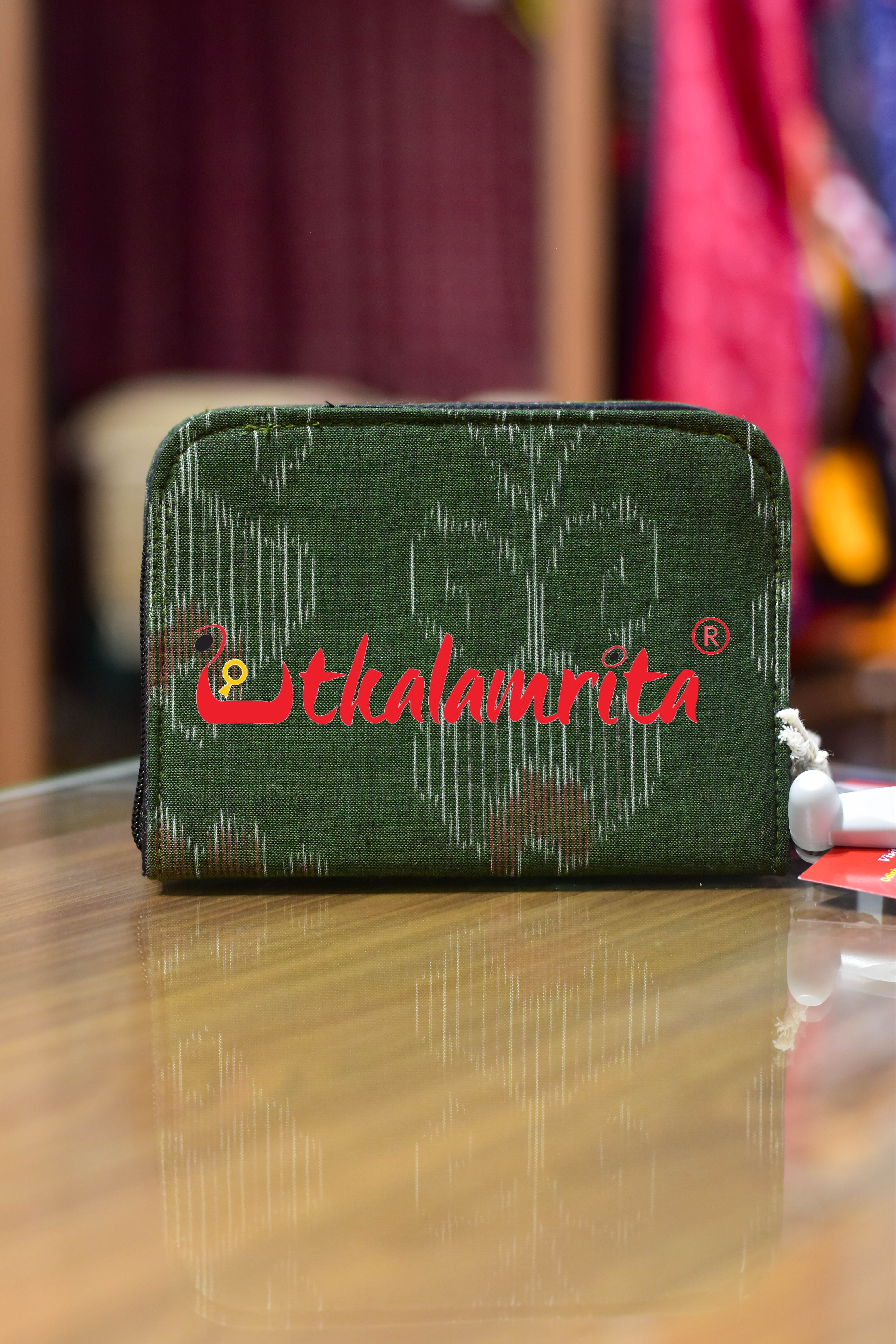 Mehendi Green Single Flower Vanity ATM Case