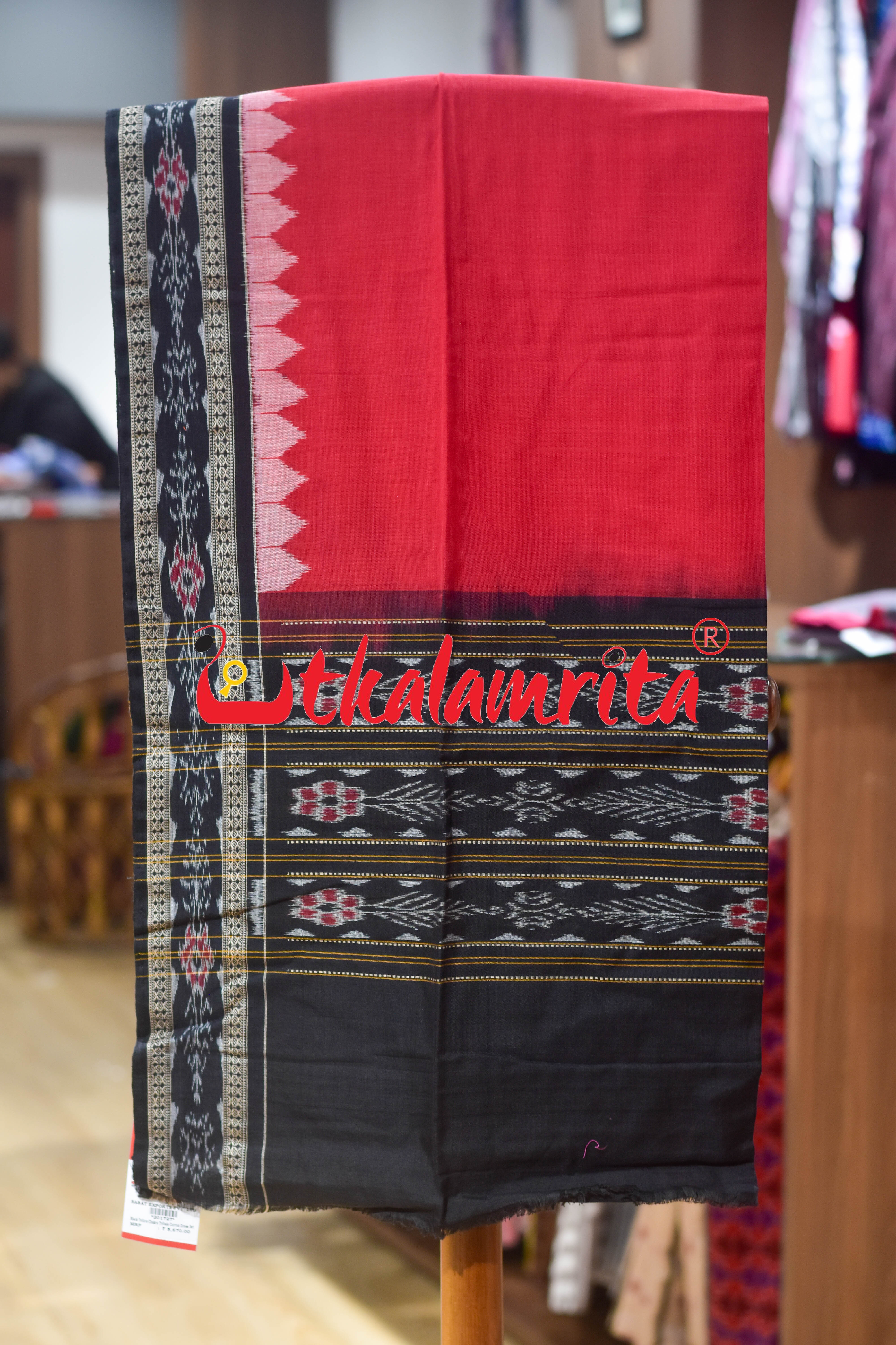 Black Yellow Chakra Tribals Cotton Dress Set