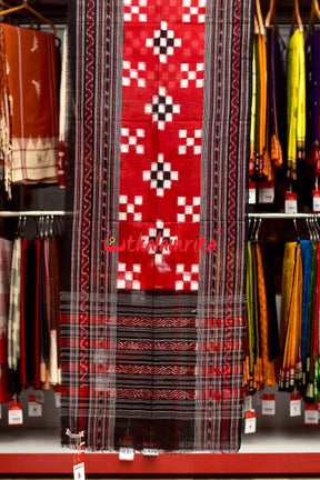Mini Pasapali Red Base Dupatta