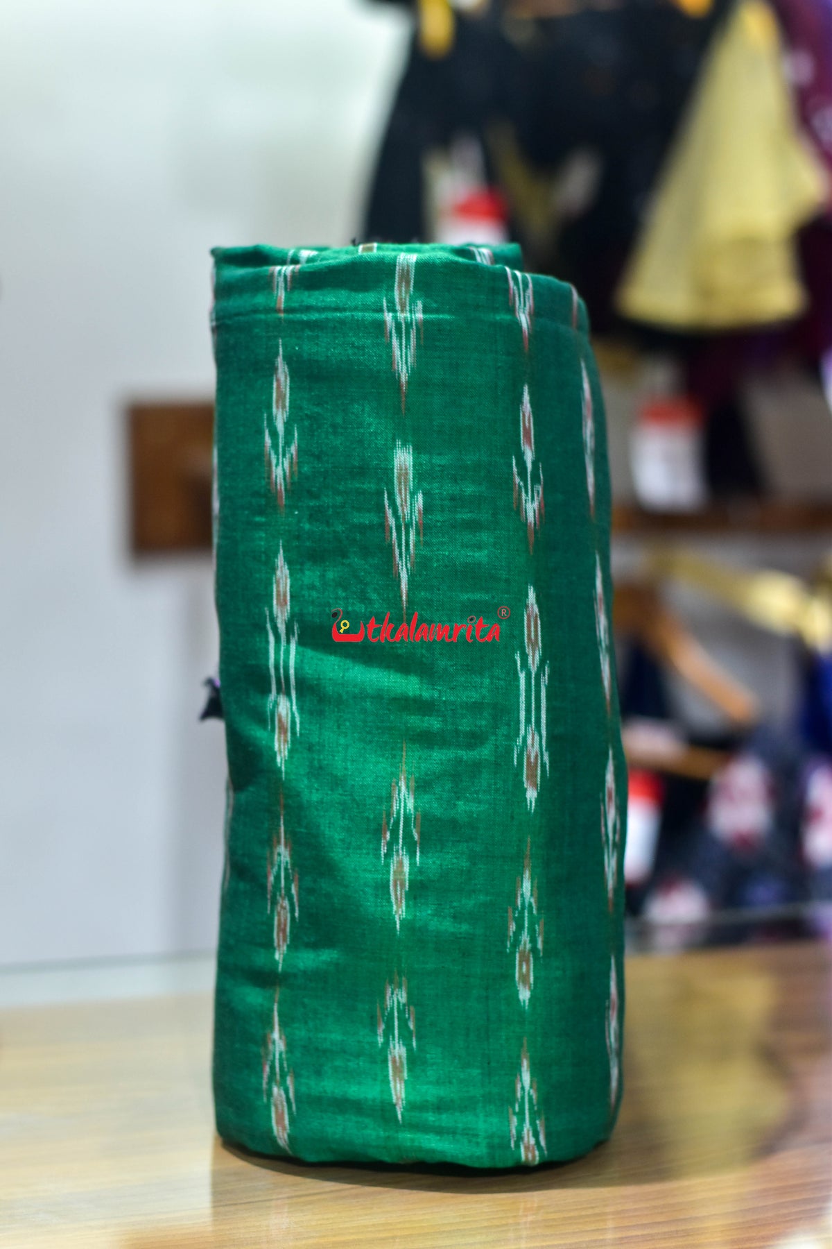 Green Kathi Labanga Cotton (Fabric)