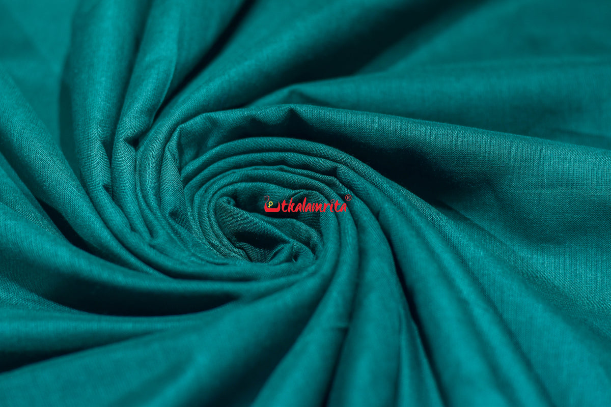 Green Big Rudraksha Border Blouse (Fabric)