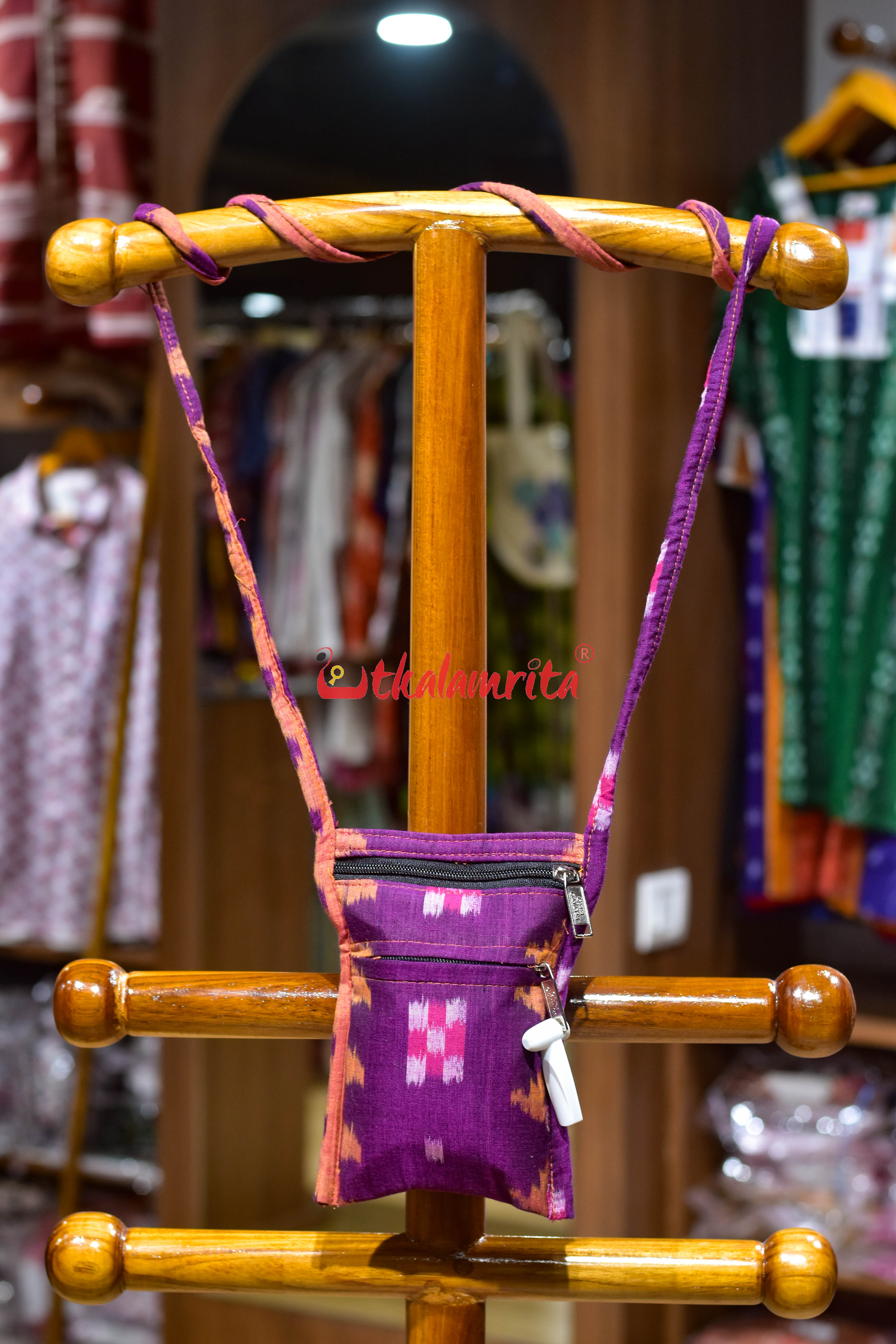 Purple Pasapali Mobile Sling Bag