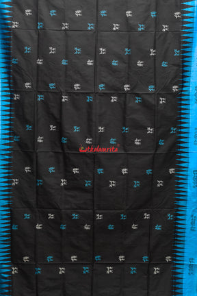 Black Sabari Bomkai Silk Saree