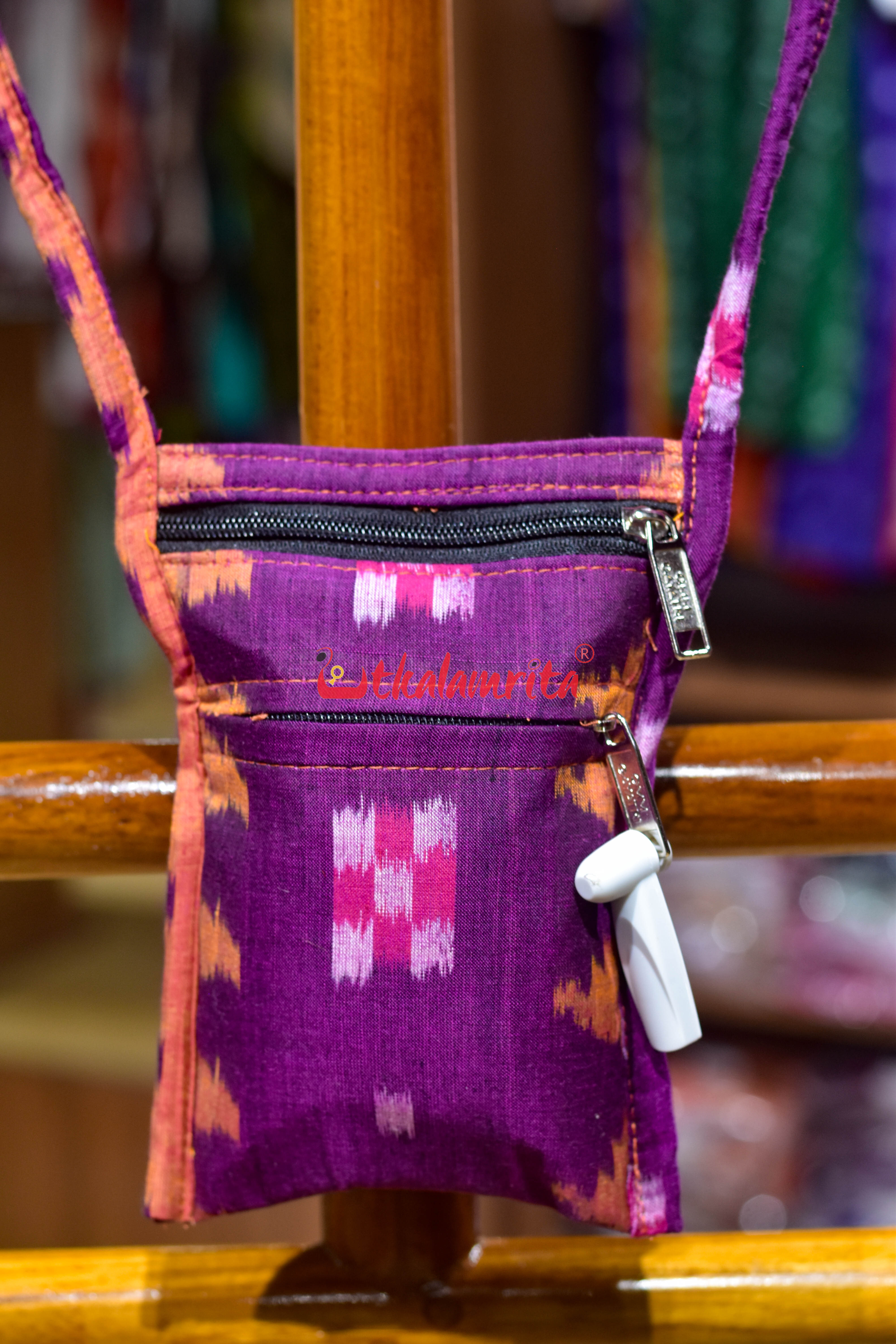 Purple Pasapali Mobile Sling Bag