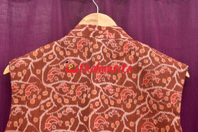 Maroon Chadhei Mix Silk (Modi Jacket)