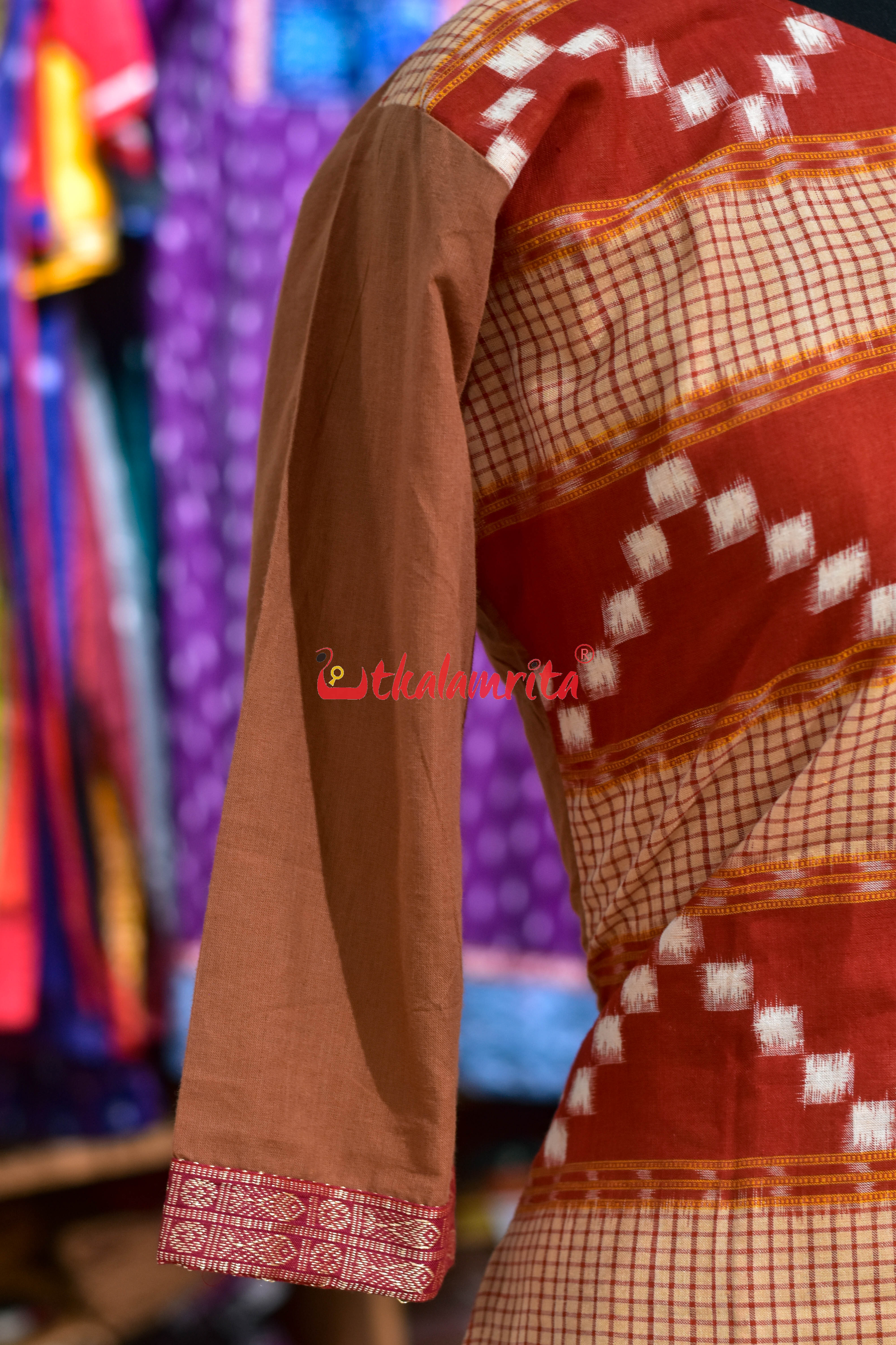Rust Sachipar Pasapali (Ladies' Kurti)