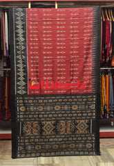 Red Body Ikat TT Gopalpur Tussar Saree