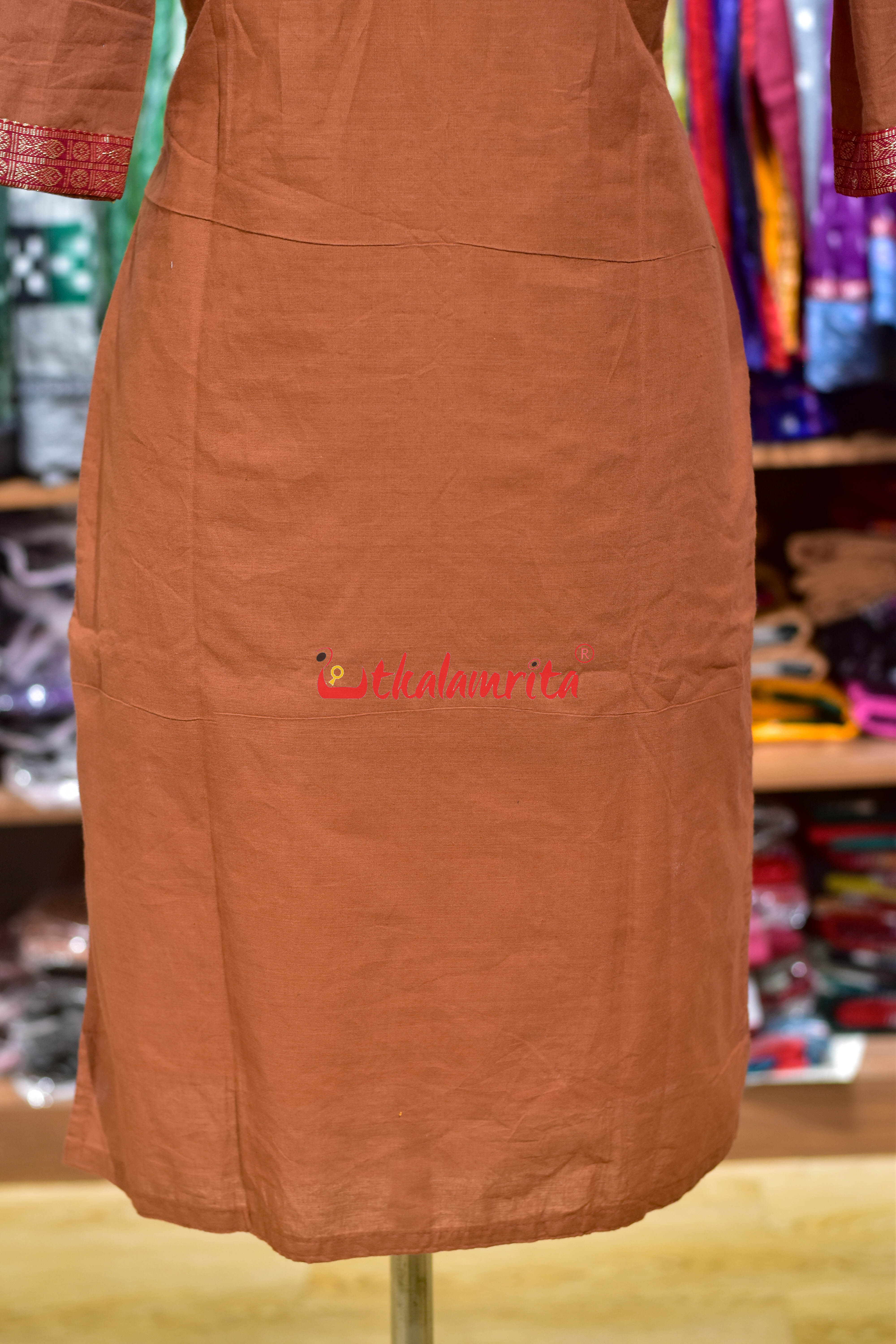 Rust Sachipar Pasapali (Ladies' Kurti)