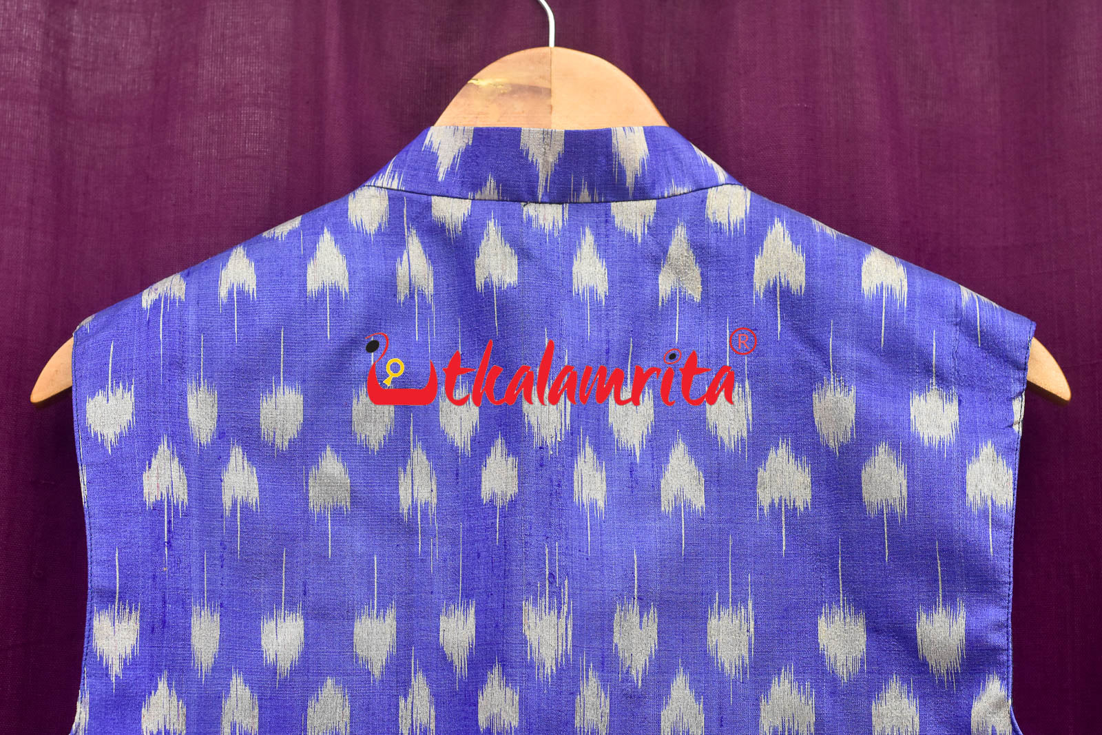 Blue Chhatu Gopalpur Tussar (Modi Jacket)