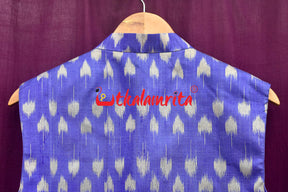 Blue Chhatu Gopalpur Tussar (Modi Jacket)