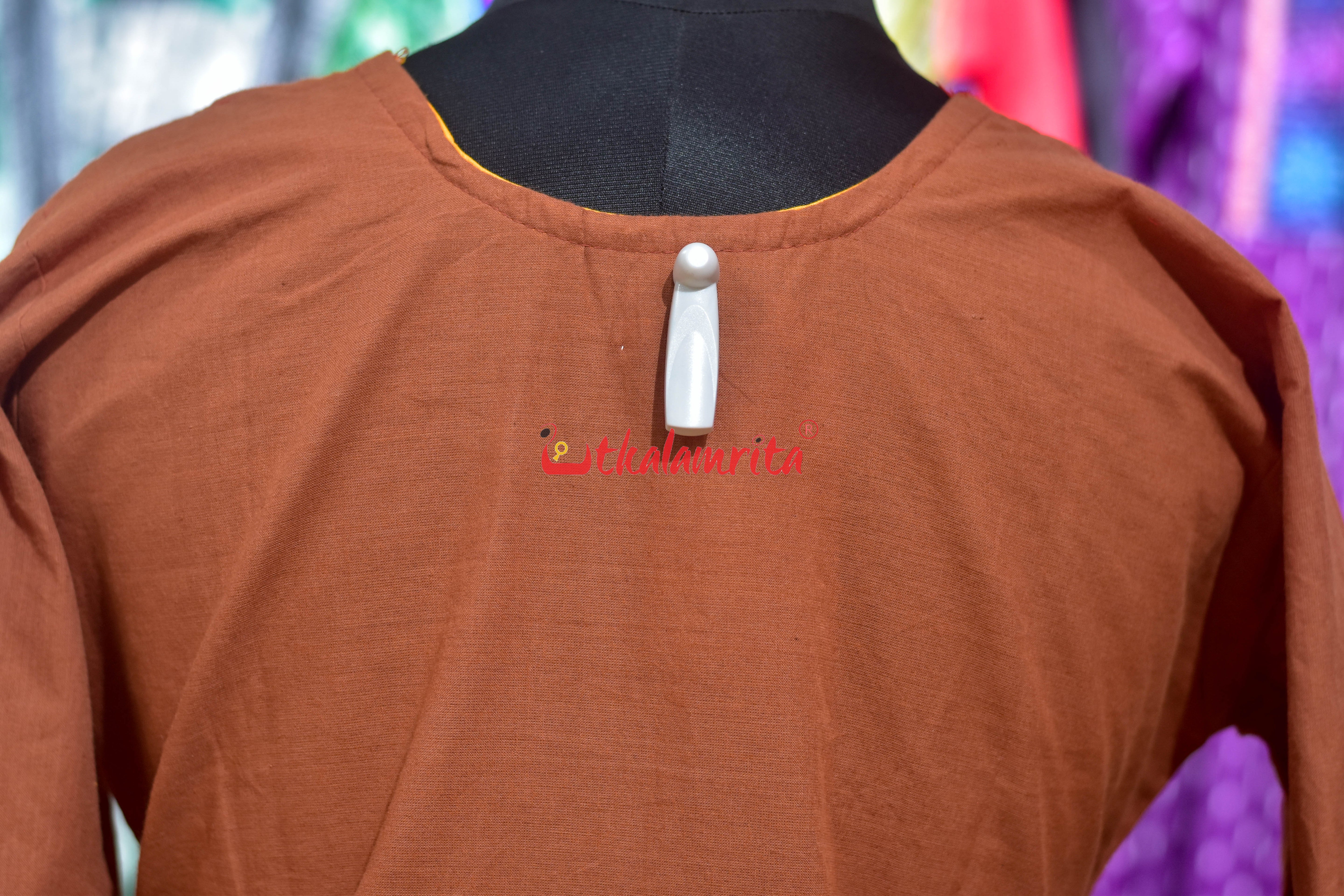 Rust Sachipar Pasapali (Ladies' Kurti)