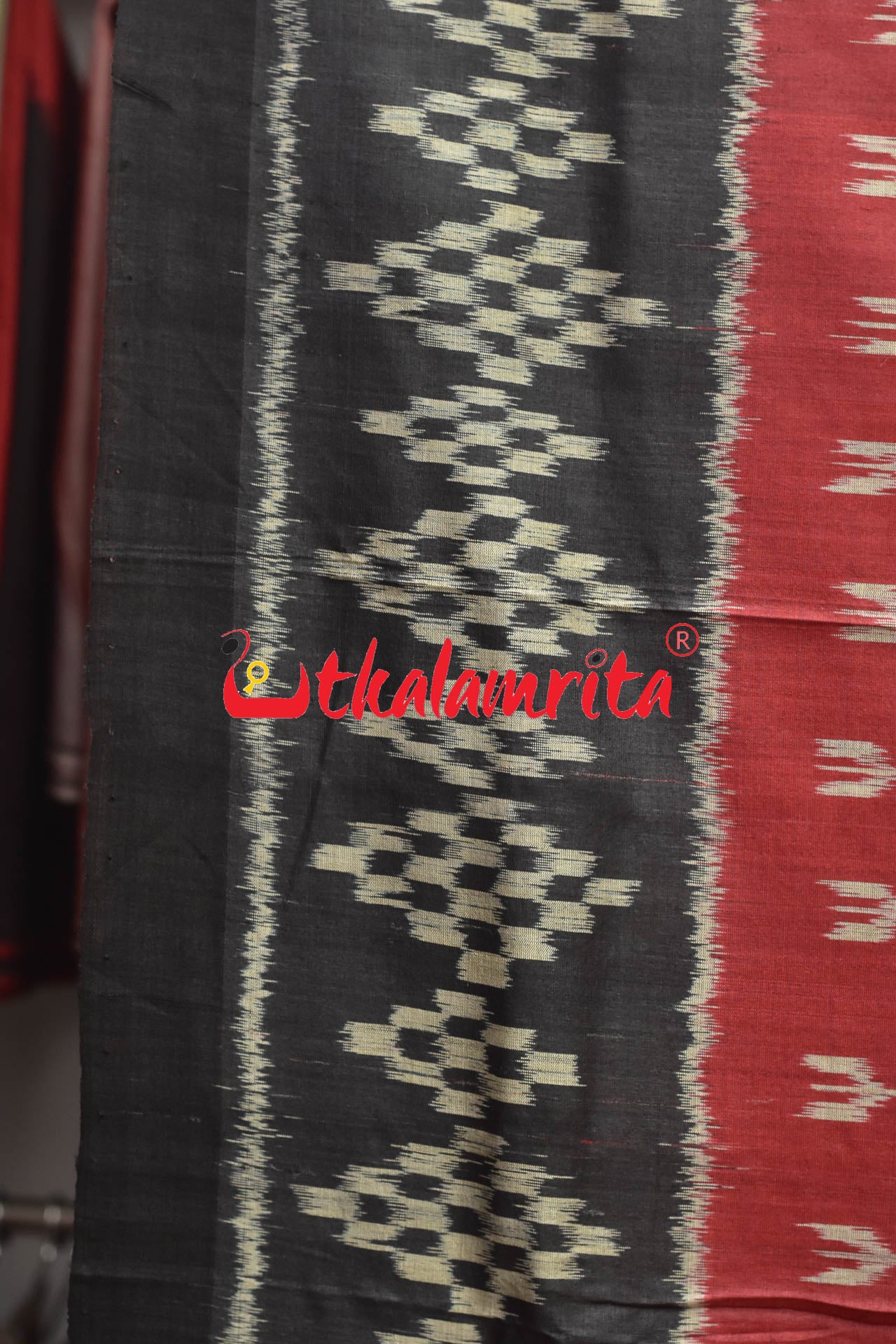 Red Body Ikat TT Gopalpur Tussar Saree