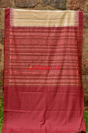 Ghee Maroon Gopalpur Tussar