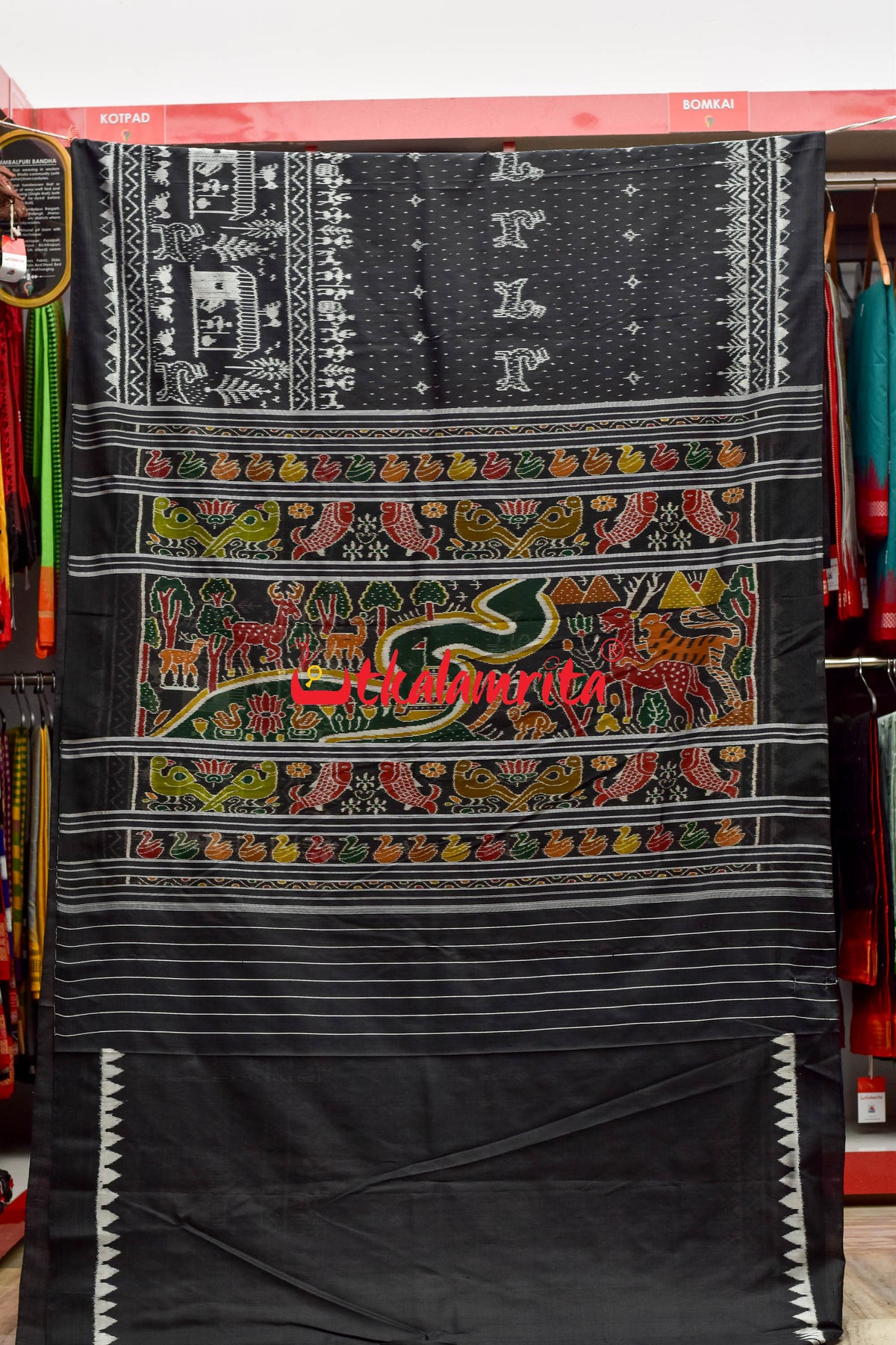 Tribal Black Khandua Silk with Bp