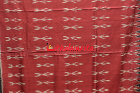 Red Body Ikat TT Gopalpur Tussar Saree