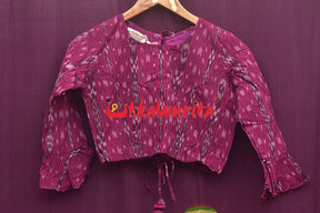 Magenta Ikat Backless (Blouse)