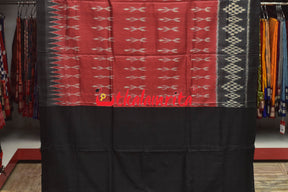 Red Body Ikat TT Gopalpur Tussar Saree