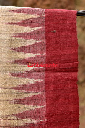 Ghee Maroon Gopalpur Tussar