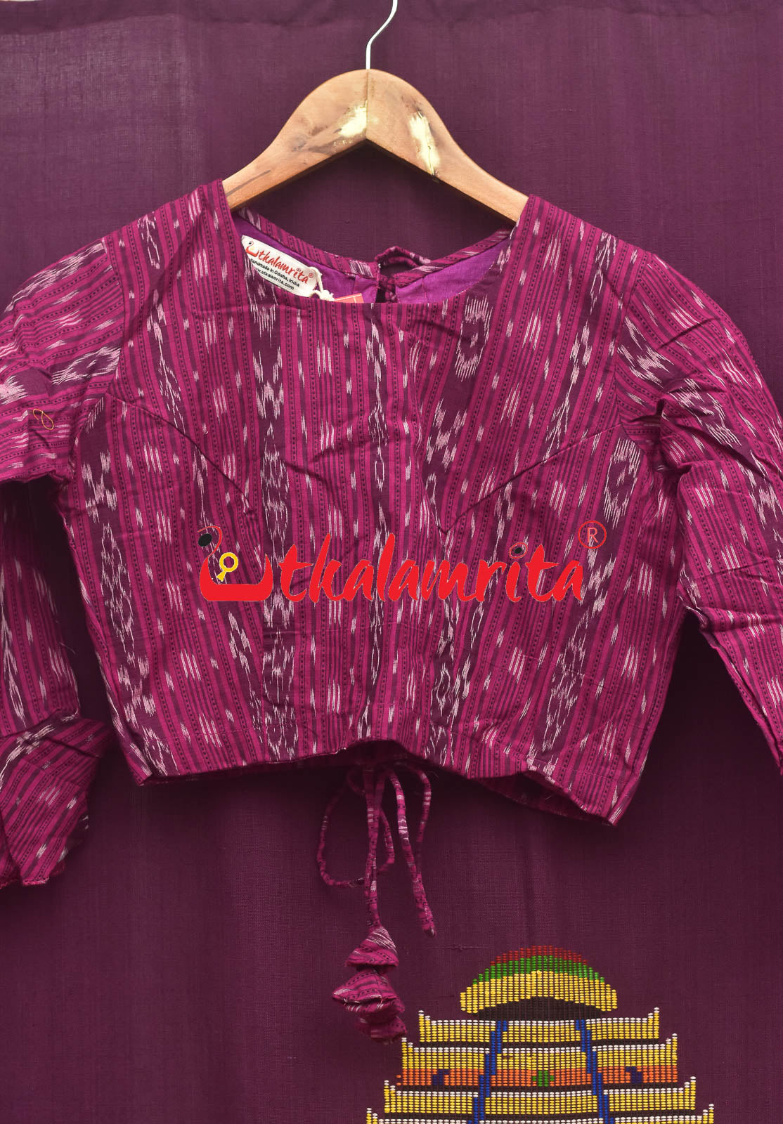 Magenta Ikat Backless (Blouse)