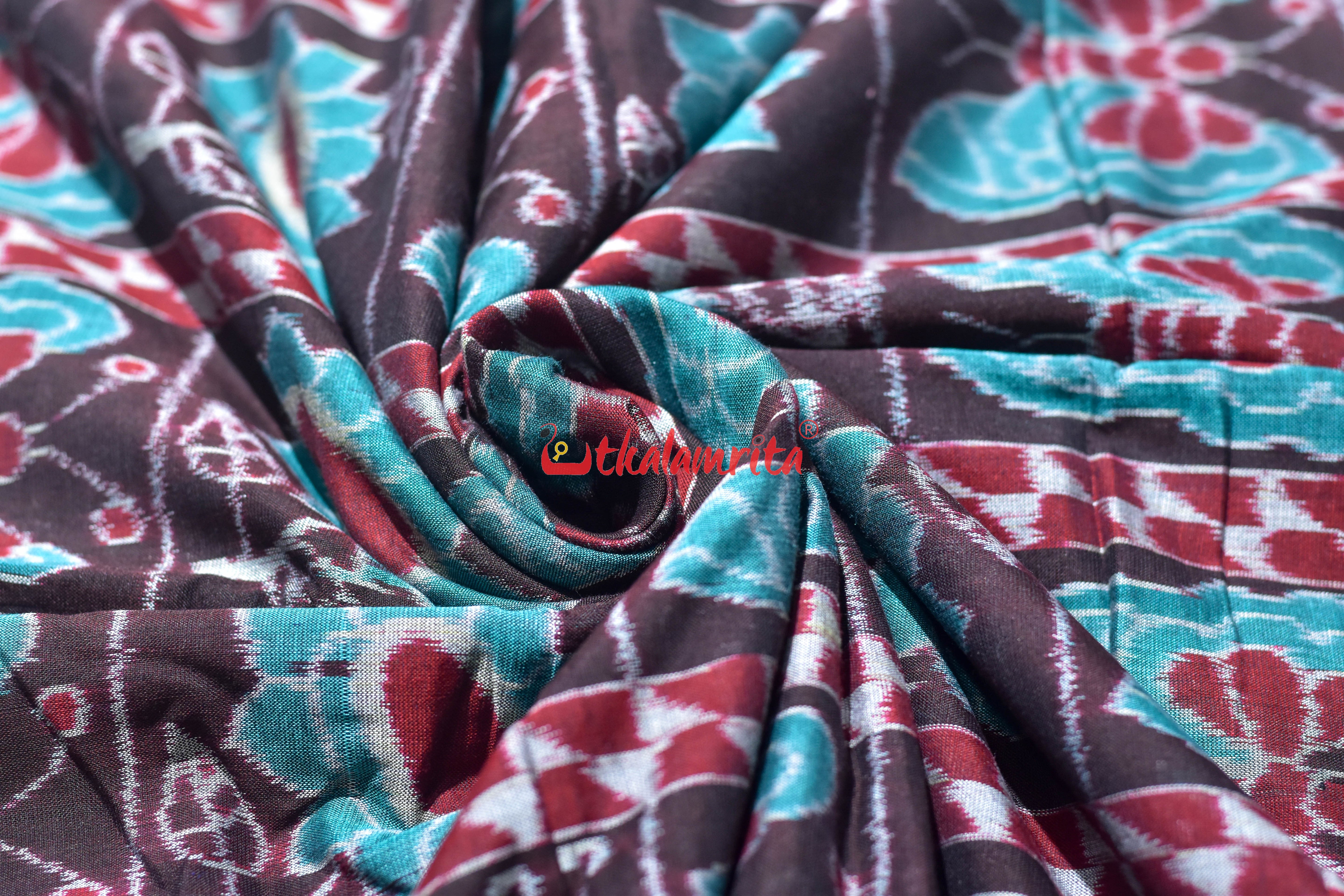 Coffee Box Flower Butterfly Sambalpuri Cotton (Fabric)