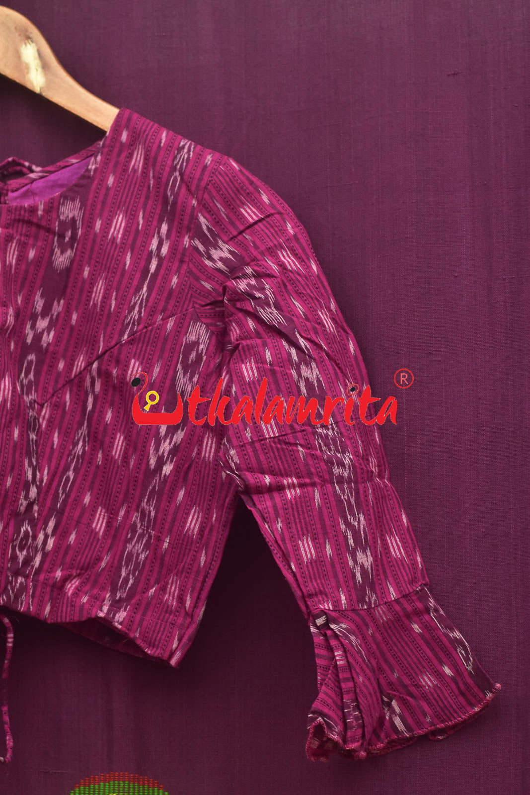 Magenta Ikat Backless (Blouse)