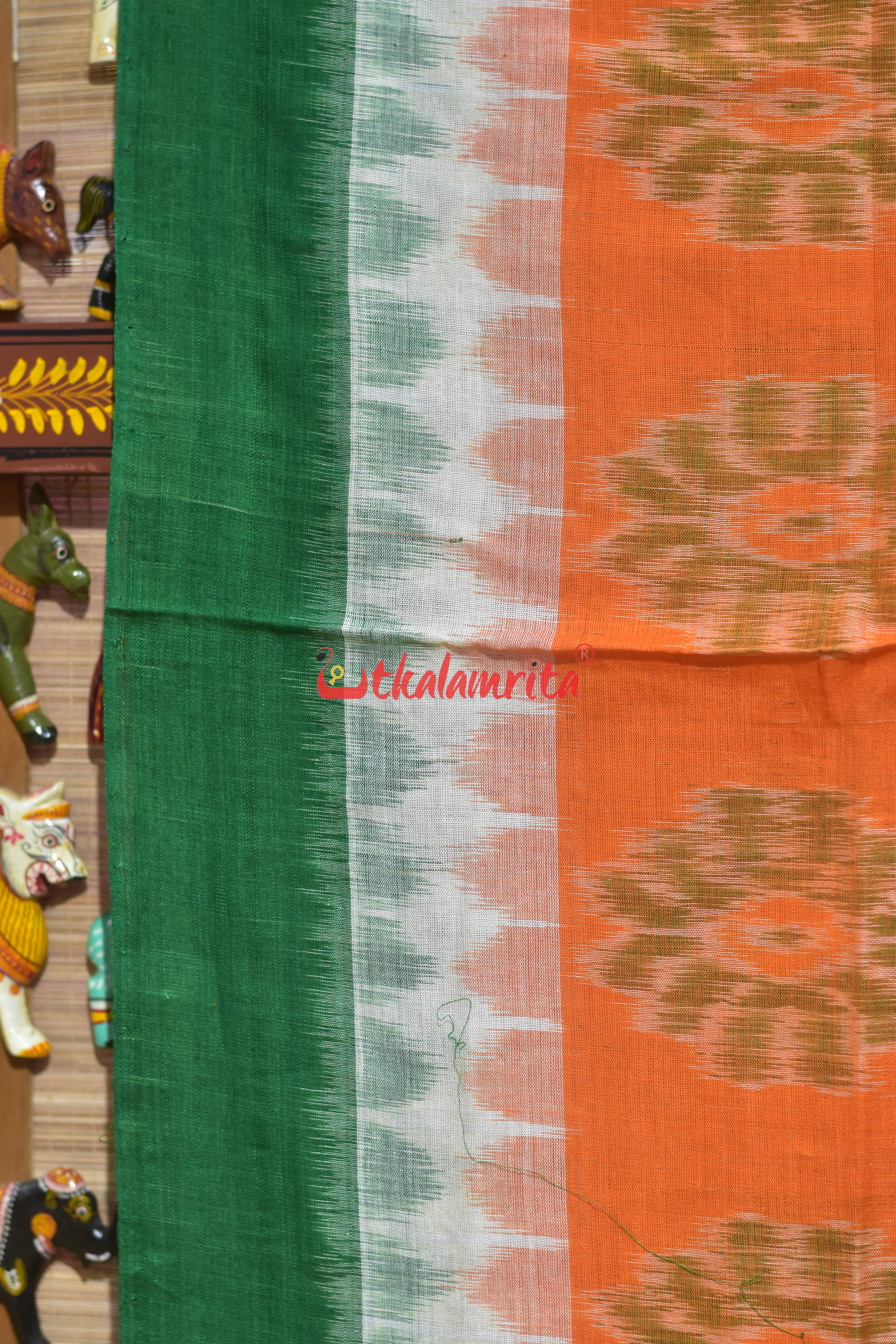 Triranga Love Pasapali Bandha Khandua Cotton Saree