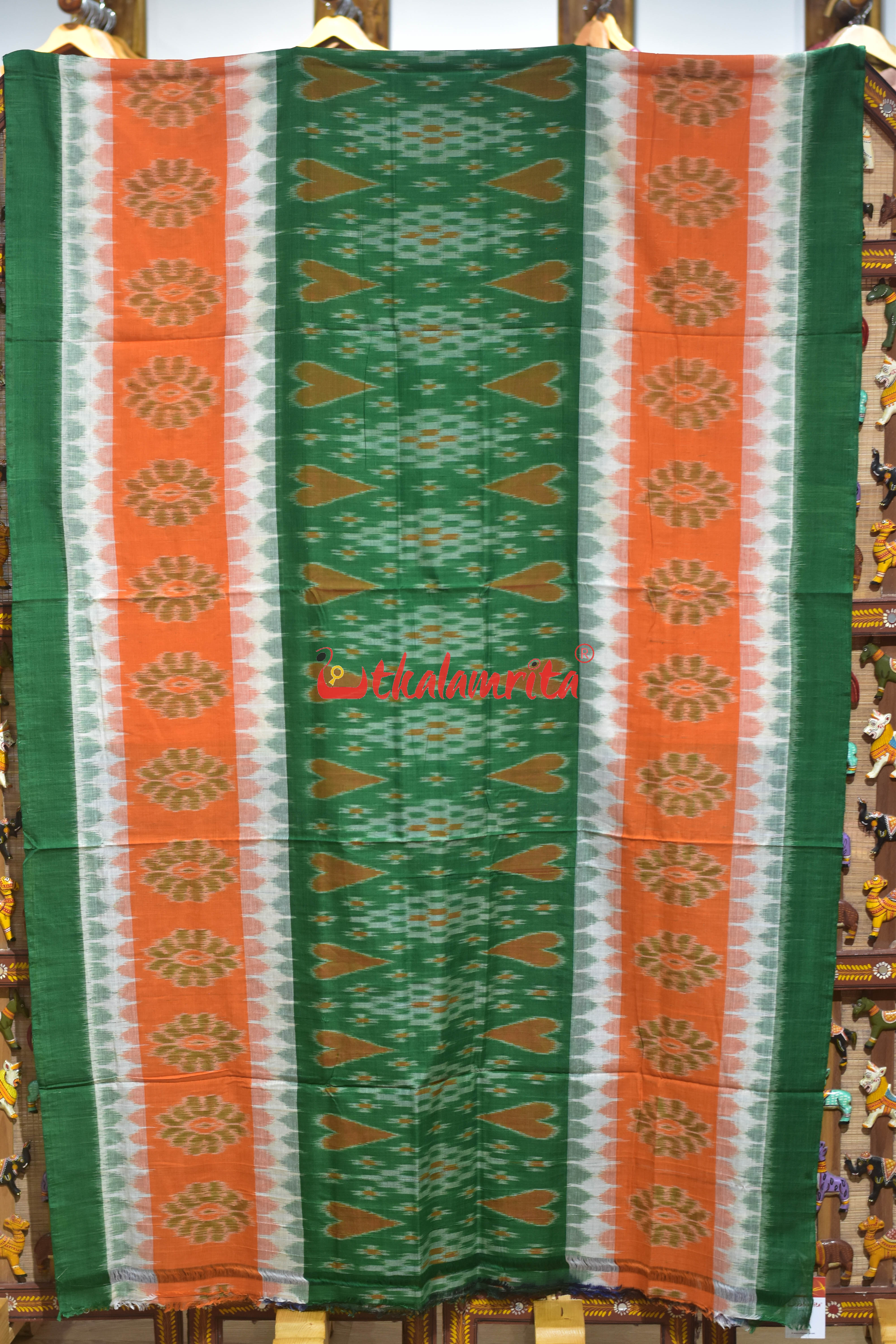 Triranga Love Pasapali Bandha Khandua Cotton Saree