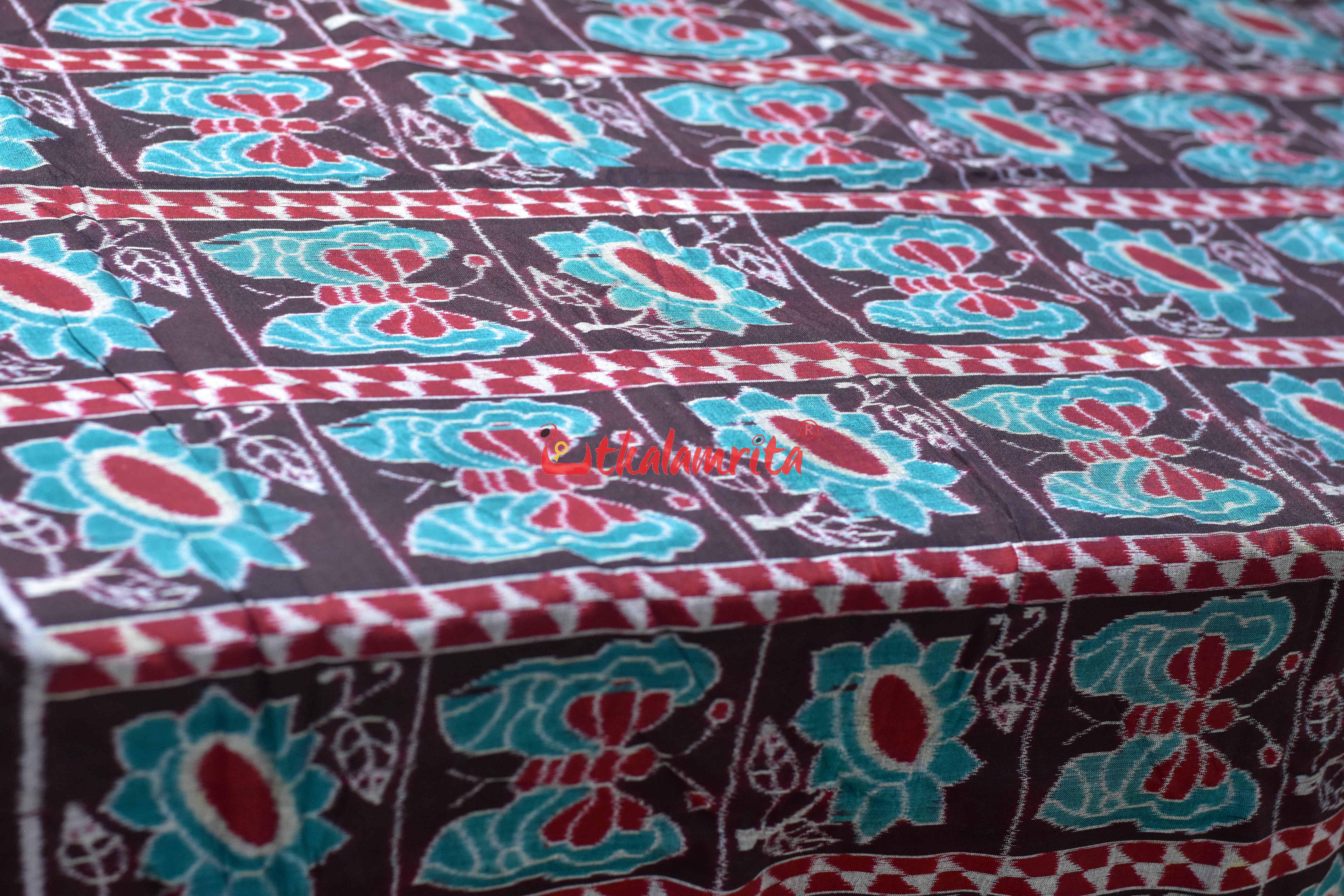 Coffee Box Flower Butterfly Sambalpuri Cotton (Fabric)