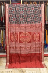 Lion & Elephant Kuthi Pasapali Silk Saree