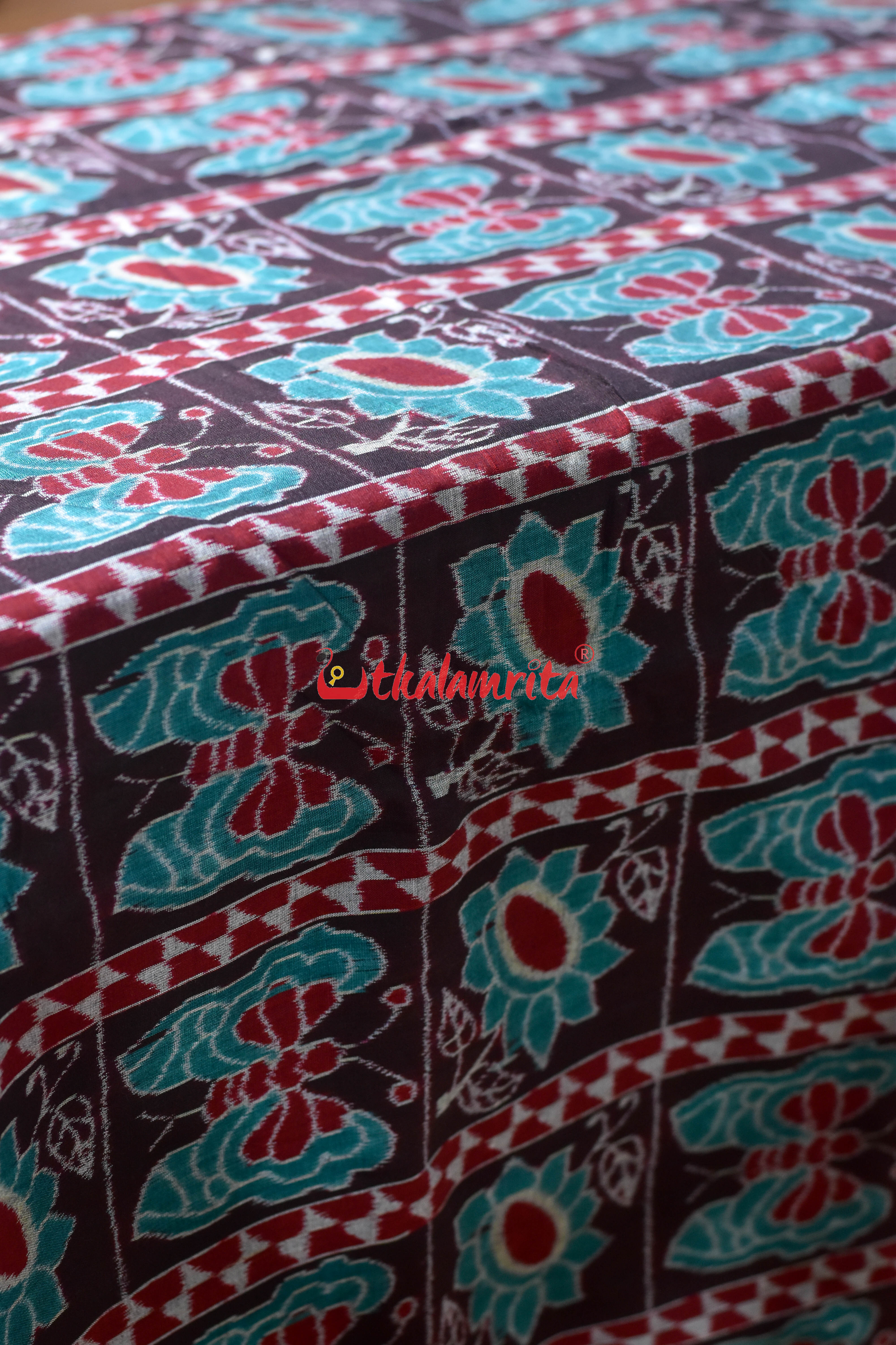 Coffee Box Flower Butterfly Sambalpuri Cotton (Fabric)