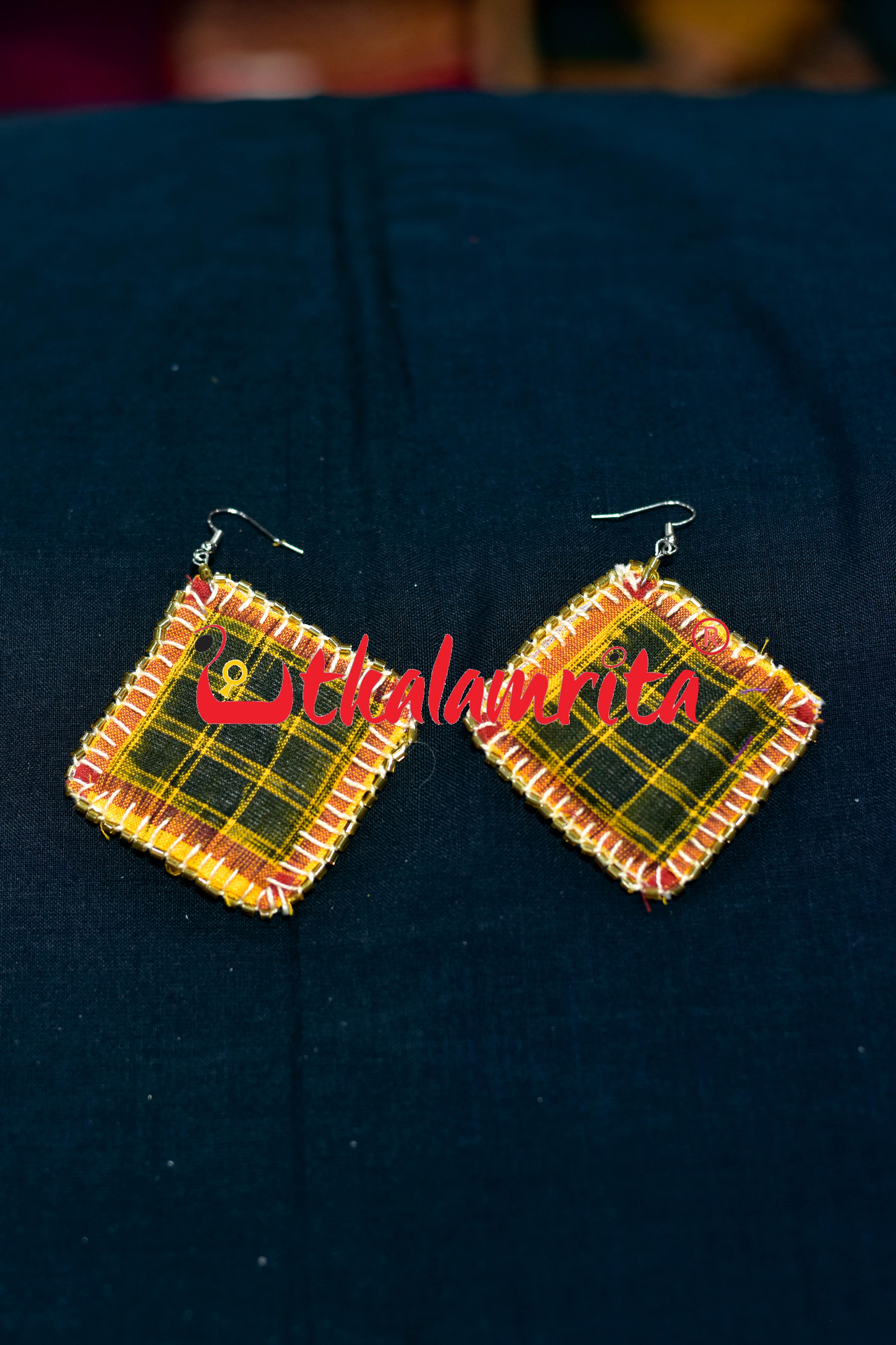 Black Yellow Aswini Earrings