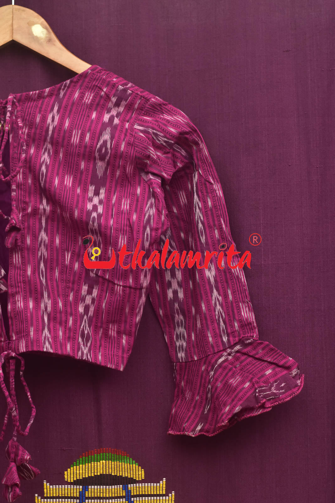 Magenta Ikat Backless (Blouse)