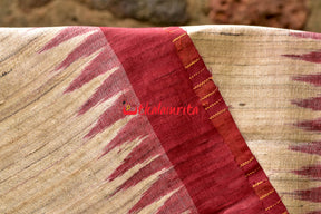 Ghee Maroon Gopalpur Tussar