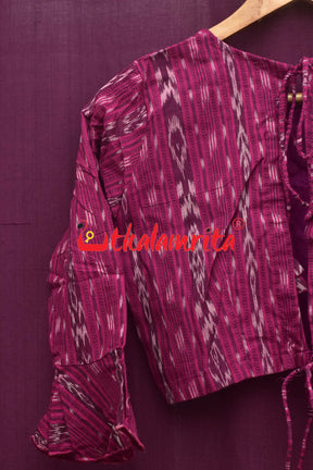 Magenta Ikat Backless (Blouse)