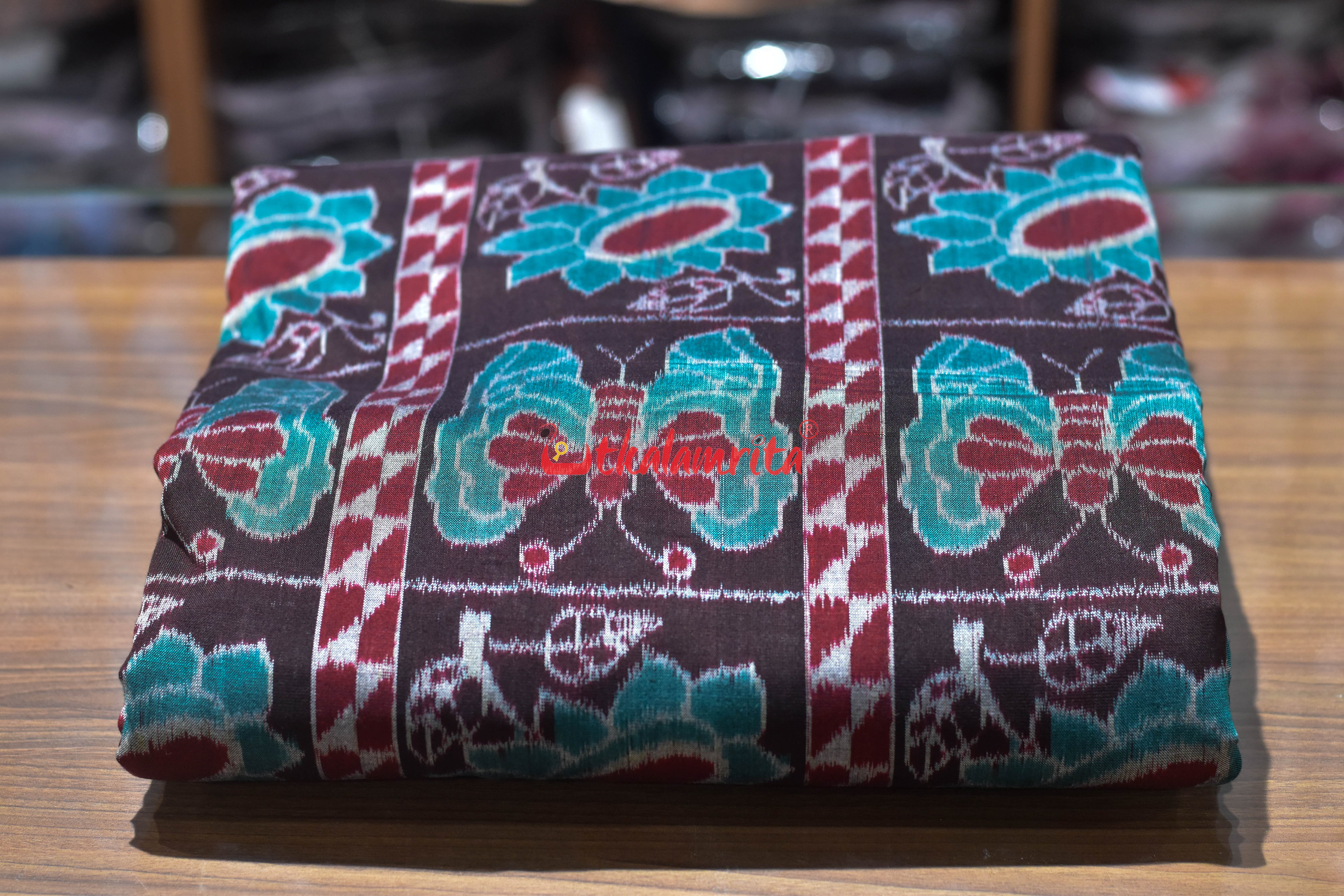 Coffee Box Flower Butterfly Sambalpuri Cotton (Fabric)