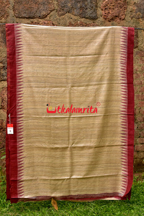 Ghee Maroon Gopalpur Tussar