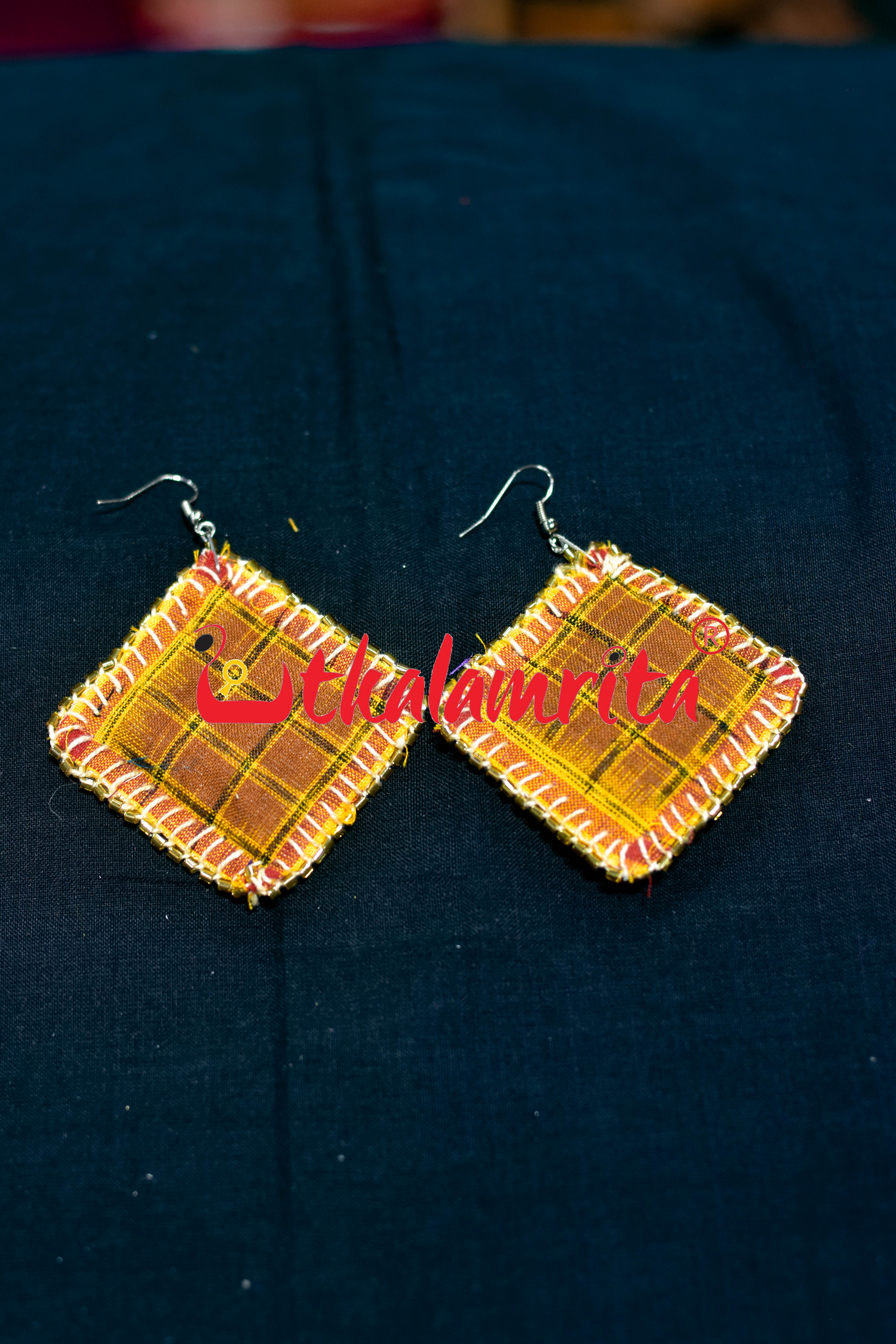 Black Yellow Aswini Earrings