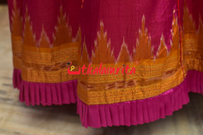 Queen's Necklace Khandua Silk (Lehenga)