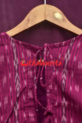 Magenta Ikat Backless (Blouse)