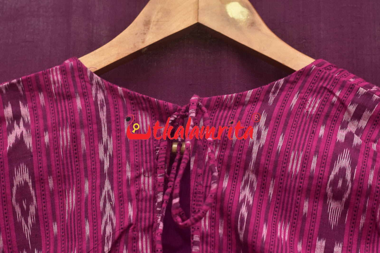 Magenta Ikat Backless (Blouse)