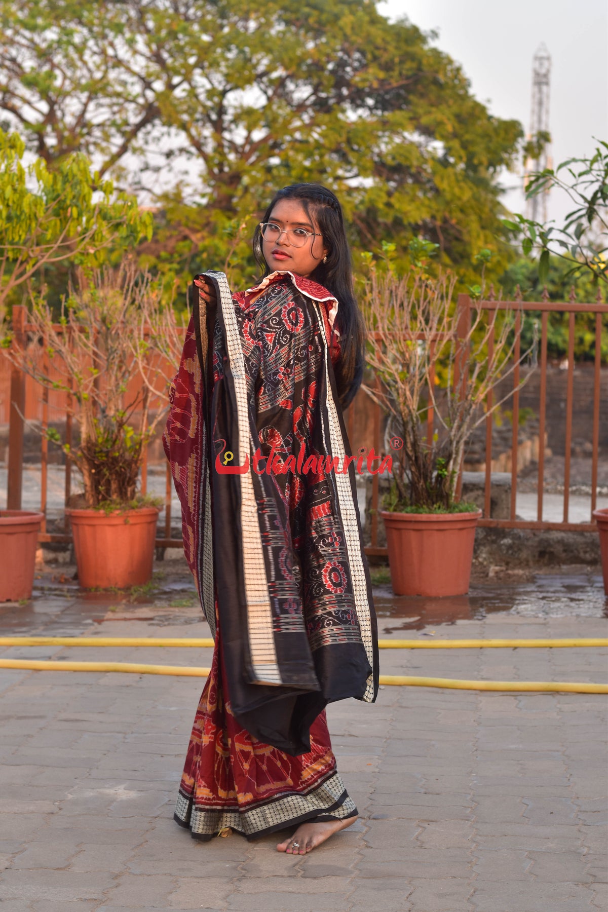 Nartaki Sambalpuri Silk Saree