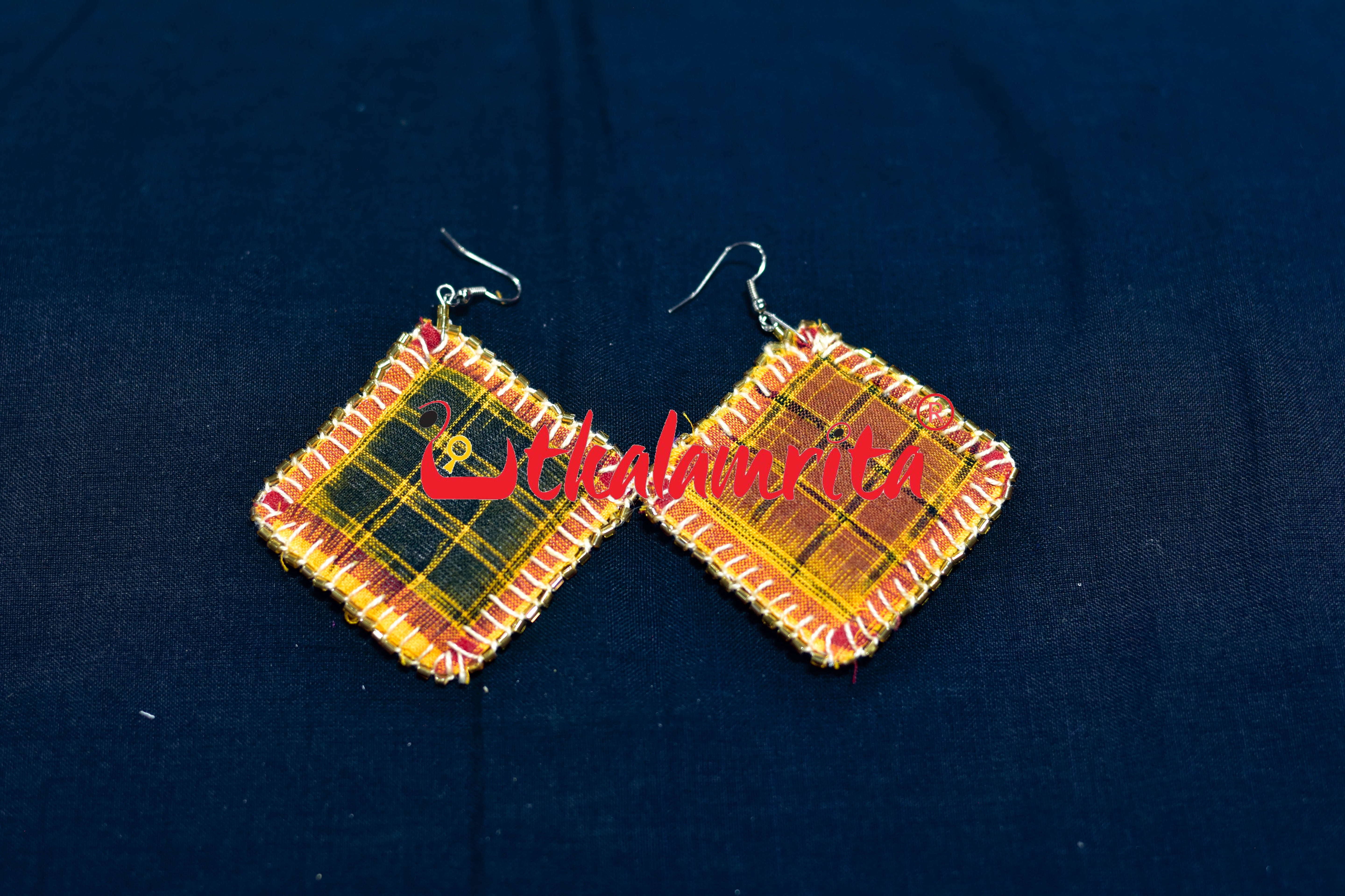 Black Yellow Aswini Earrings