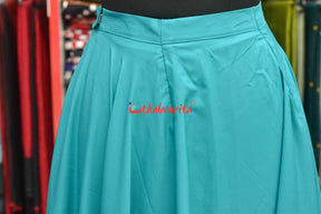 Odia Alphabet Blue Teal Sambalpuri Cotton (Fabric)