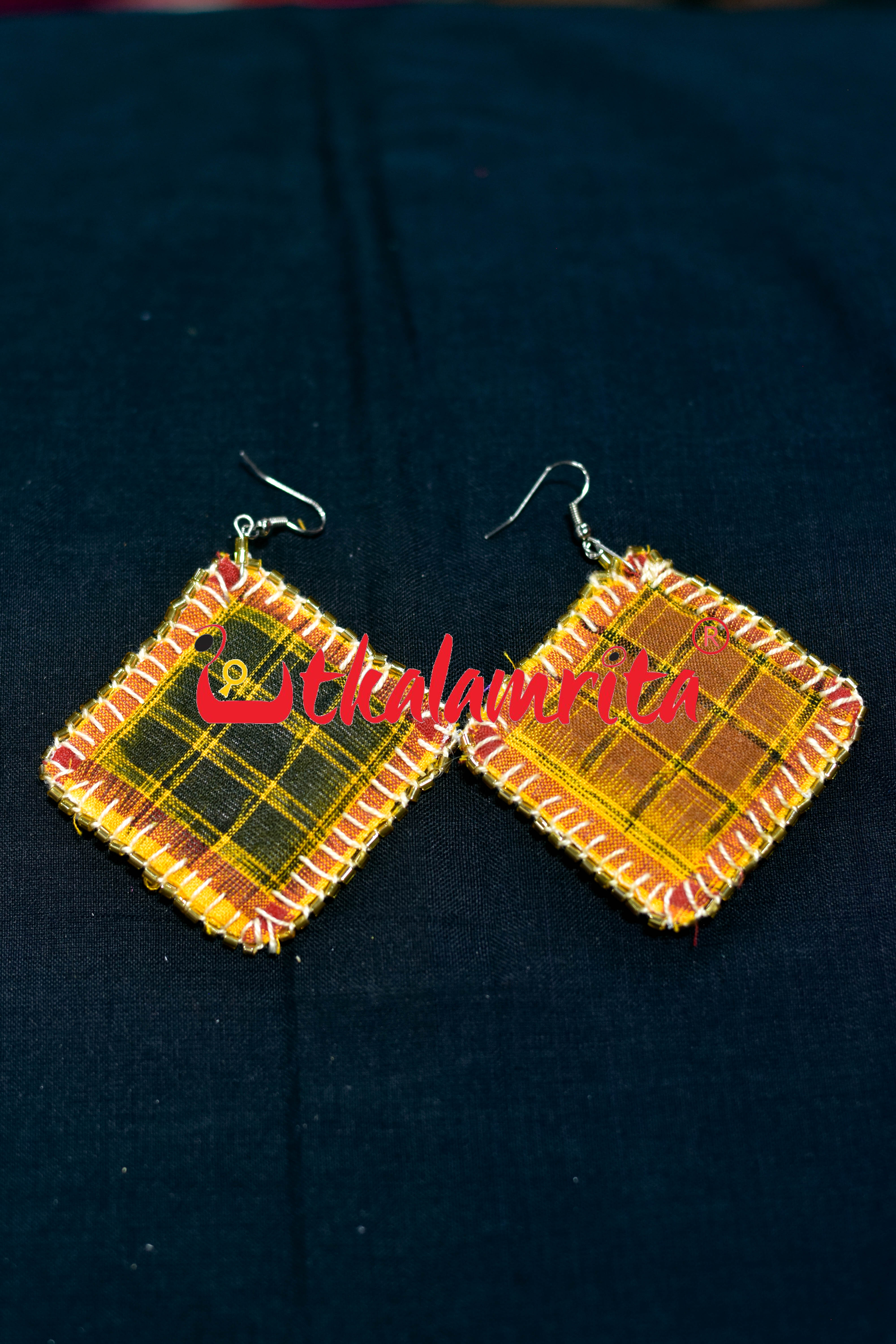 Black Yellow Aswini Earrings