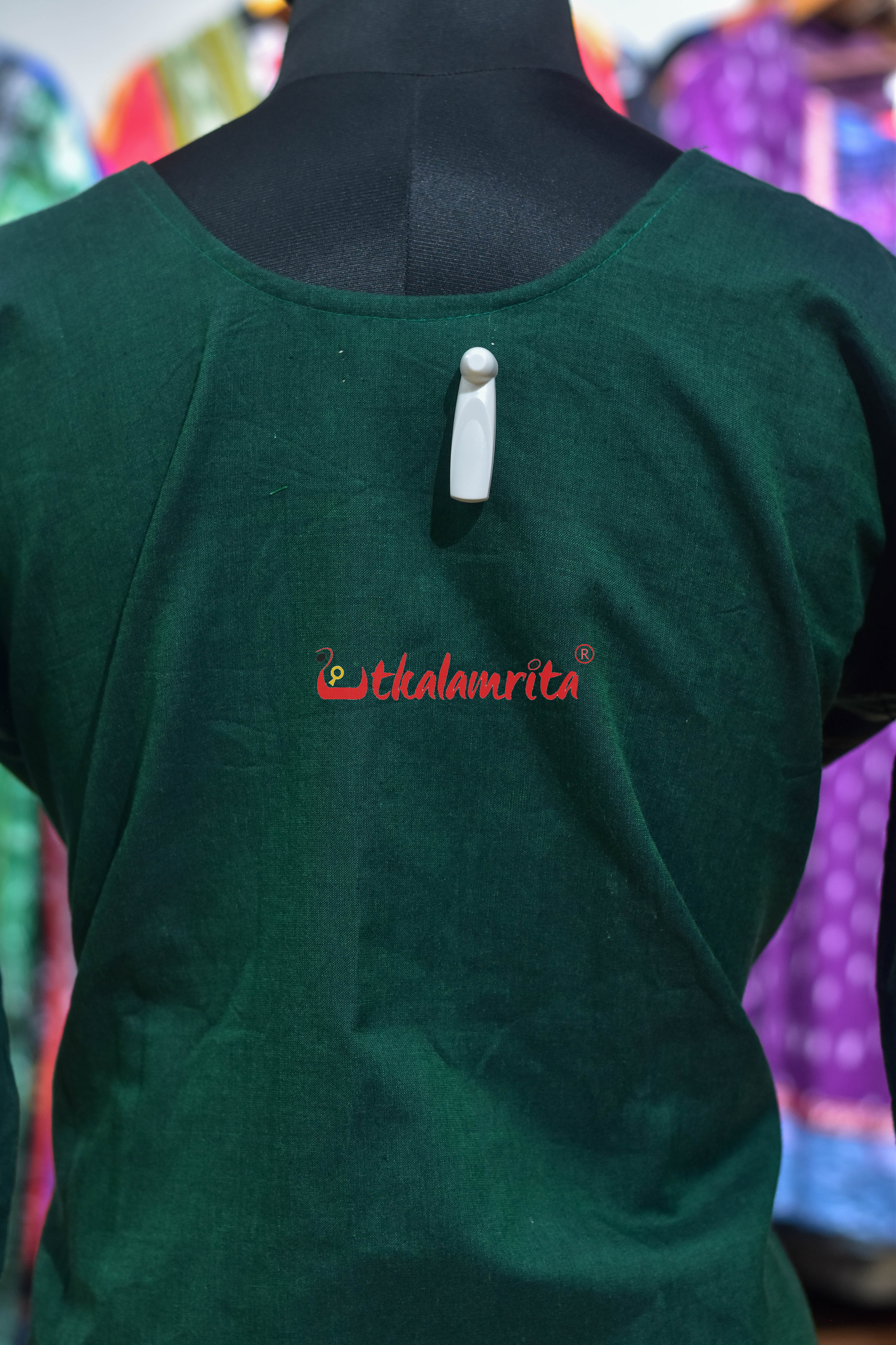 Green Ikat with Middle Pasapali (Ladies' Kurti)