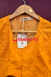 Yellow With Konark Chakra (Blouse)