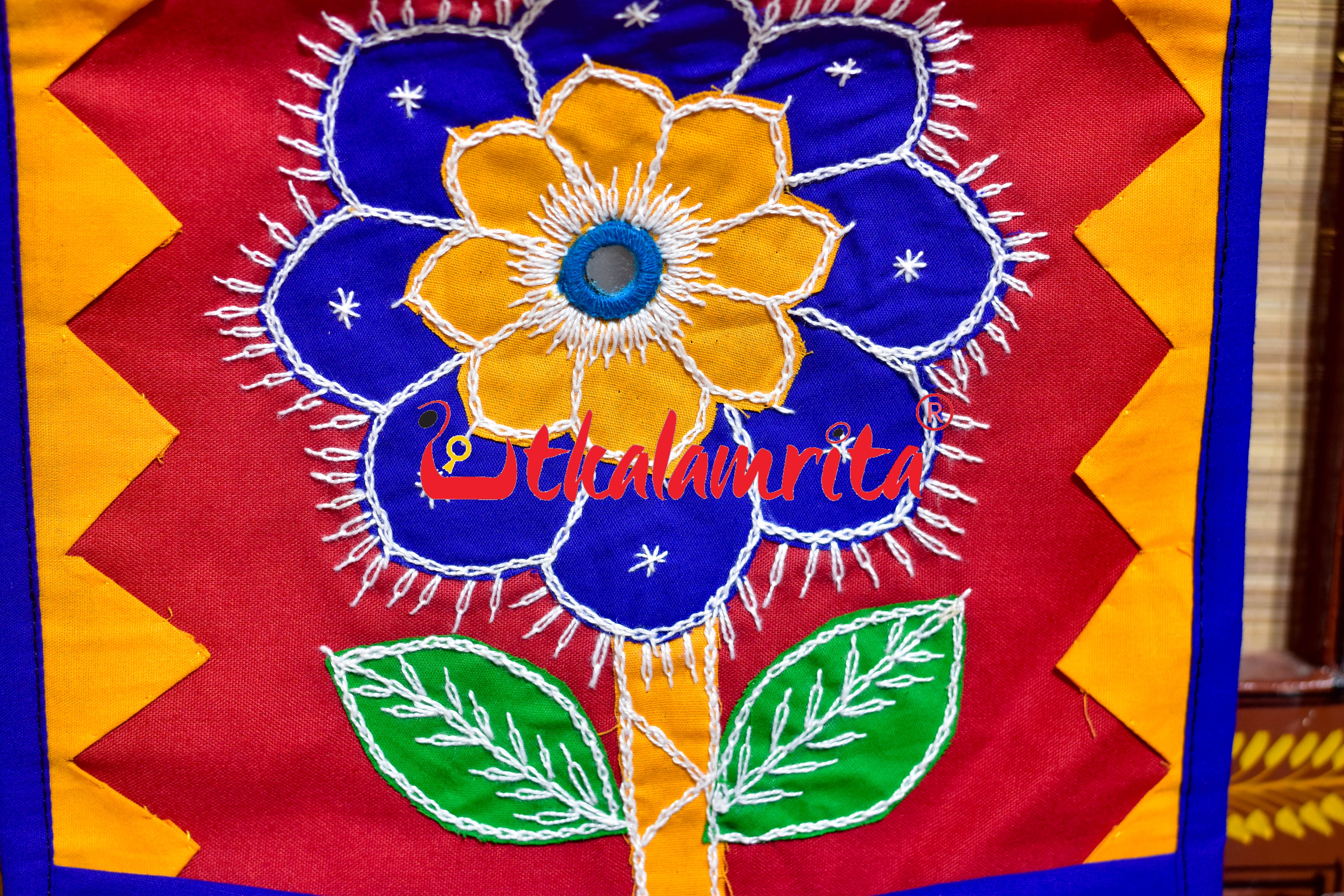 Red Blue Big Flower Letter Box